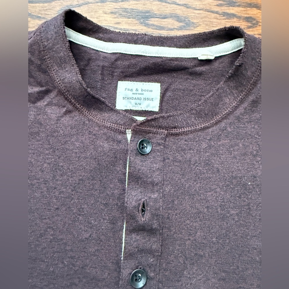 Rag & Bone plum Henley M